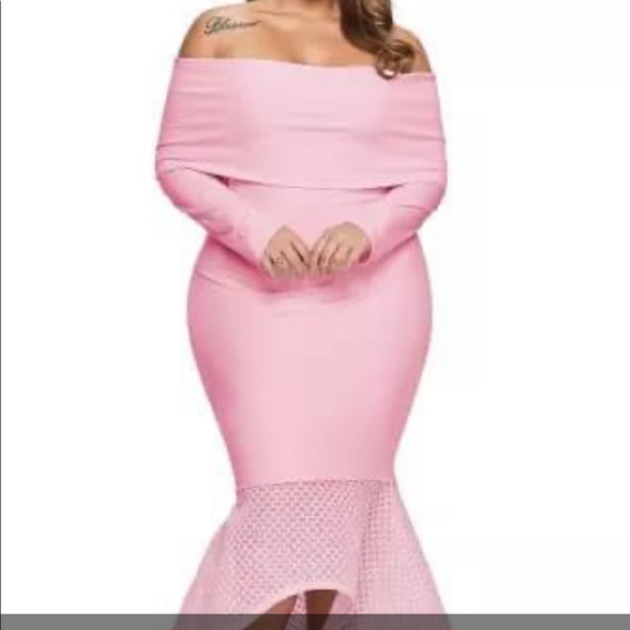 Plus Size Pink Dress/Gown - Picture 1 of 11